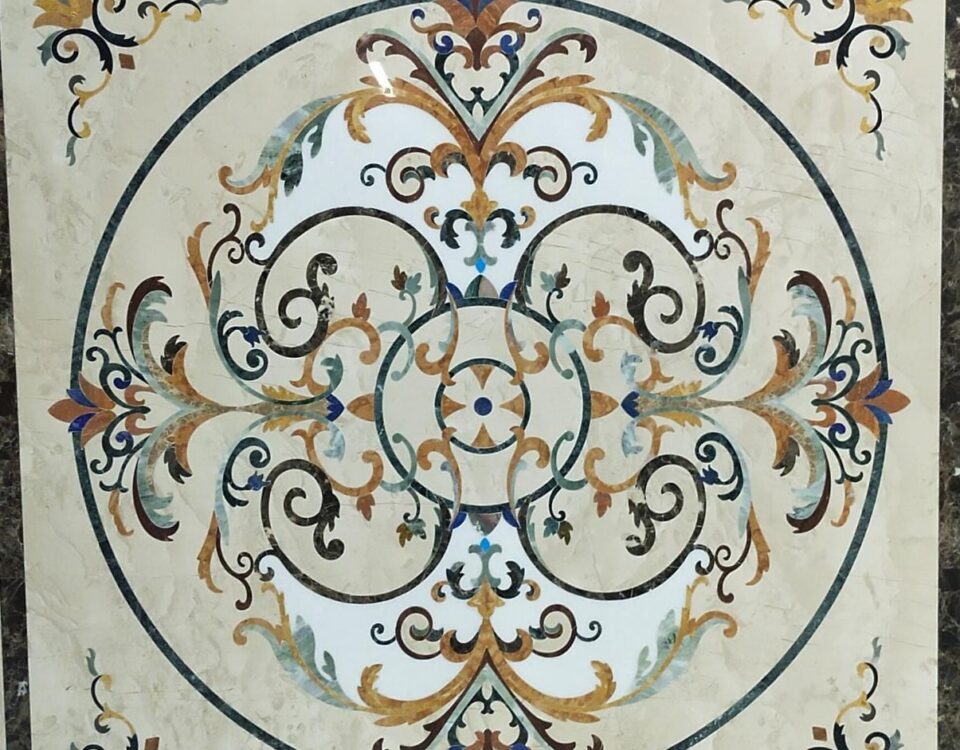 marble inlay flooring