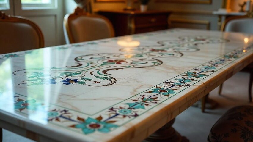 Marble Inlay Table Tops Manufacturer