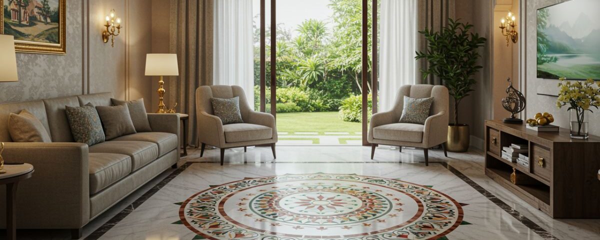 Marble Inlay Flooring Manufacturer & Supplier in India